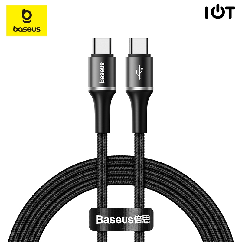 Baseus Halo Series Kabel Charger Type C to C 3A PD 60W - CATGH-K