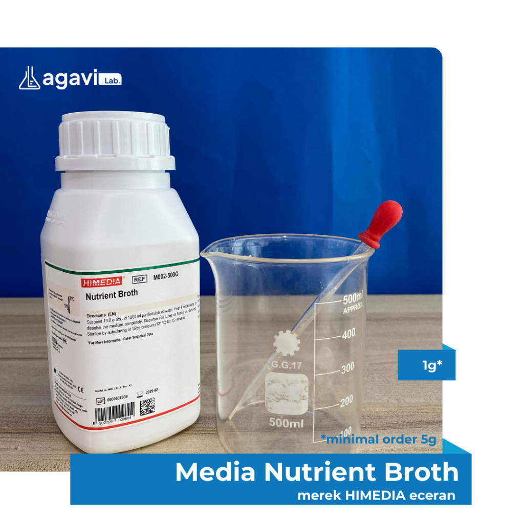 Media Nutrient Broth (NB) /Media NB/Media Nutrient Broth/NB Merek HIMEDIA Eceran