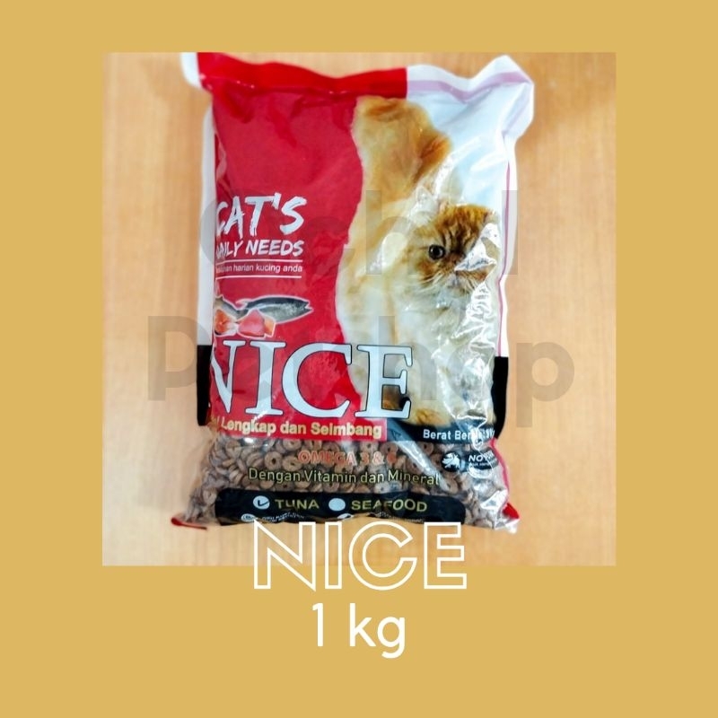NICE Makanan Kering / Dryfood Kucing 1kg