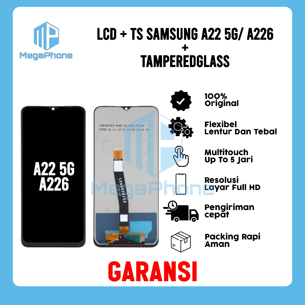 LCD + TS SAMSUNG A22 5G/ A226 ORI FULLSET GARANSI