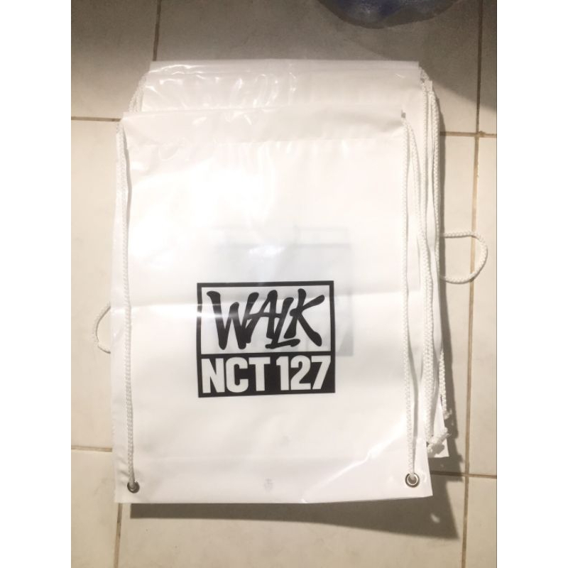 [READY STOCK] VINYL STRING BAG WALK NCT 127 MD PLASTIC PLASTIK TAS NEW