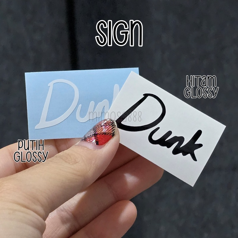 [cutting sticker] Dunk Natachai sign