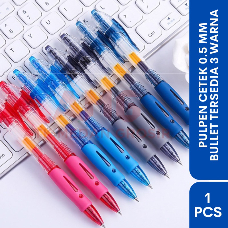 

PULPEN PRESS CETEK 3 WARNA 0.5MM TERMURAH