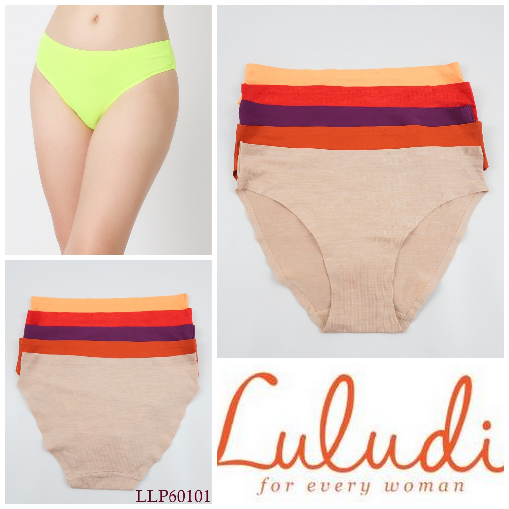 Celana Dalam Wanita Mini LULUDI Seamless Polos Pakaian Dalam LLP60101