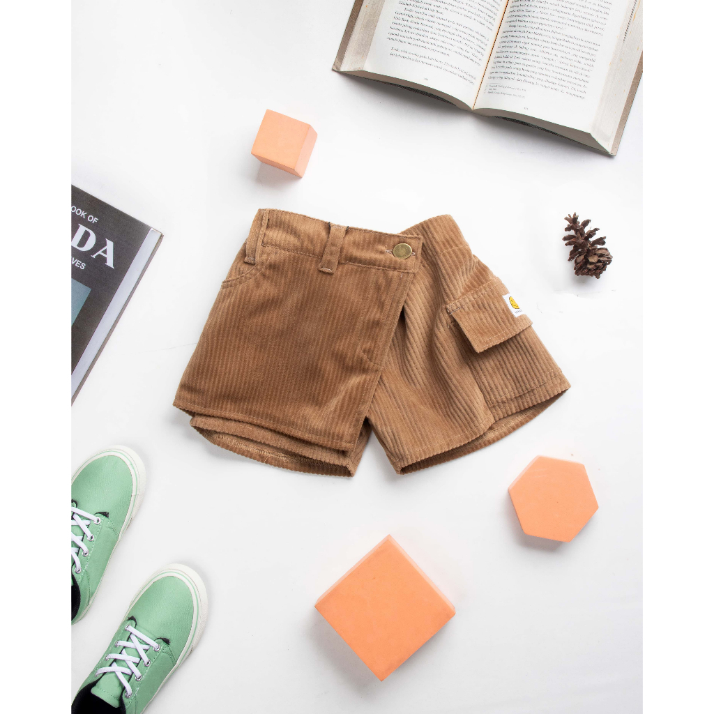 TNT KIDS - Celana Rok Pendek Anak Corduroy Mocca