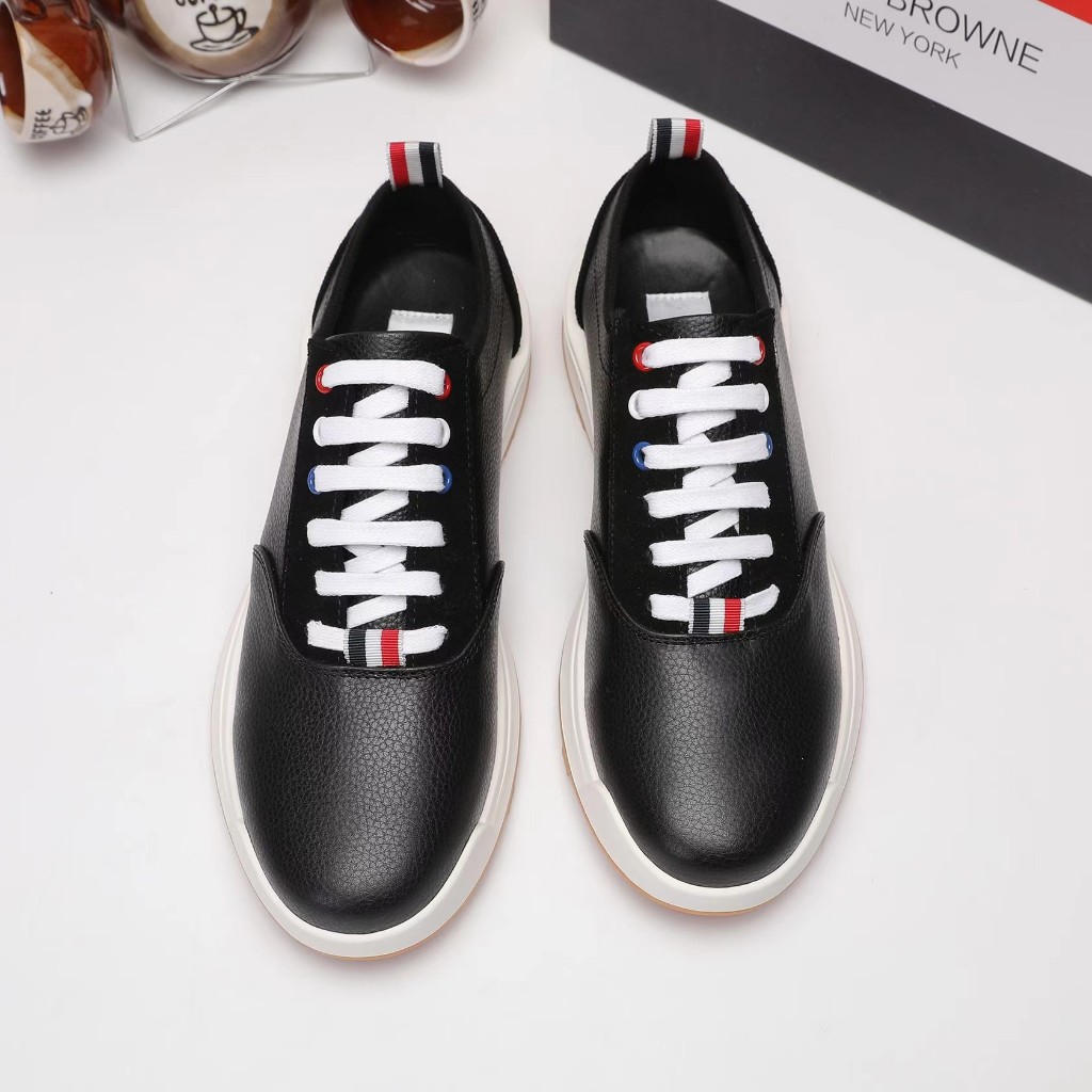 THOM BROWNE new casual shoes men's leather sports shoes