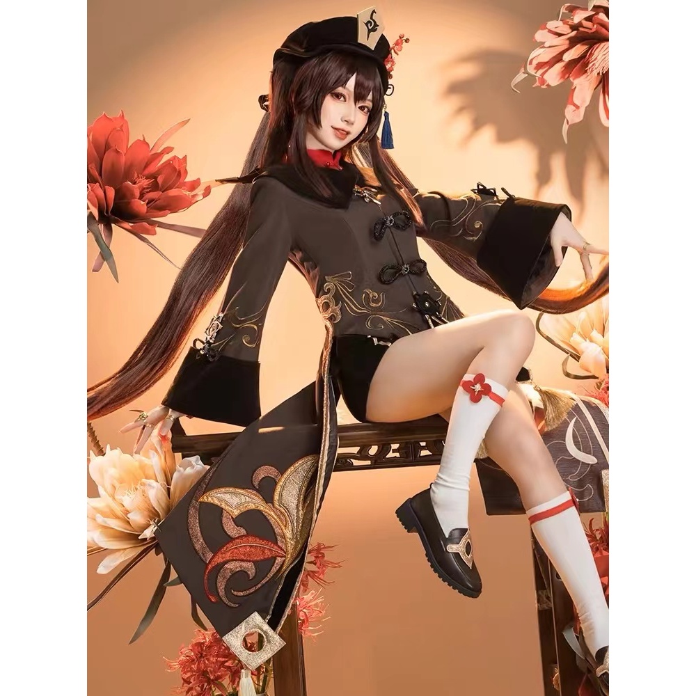 MiaowuCos Game Cosplay Genshin Impact Cosplay Hutao Costume Genshin Impact Hu Tao Cosplay