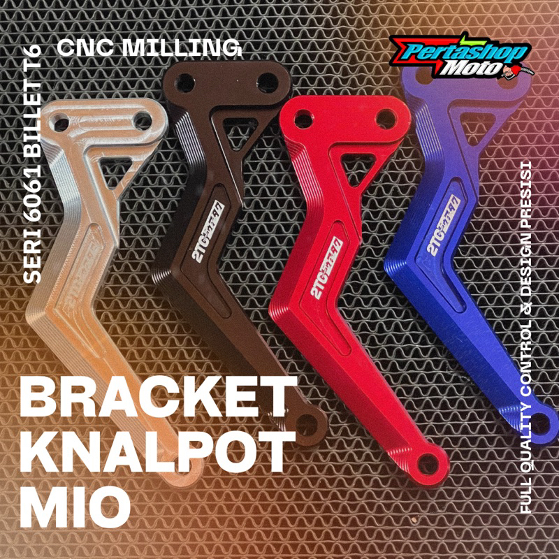 BREKET BRACKET KNALPOT MIO KARBU MIO SPORTY CNC PNP KNALPOT ORIGINAL STANDAR RACING