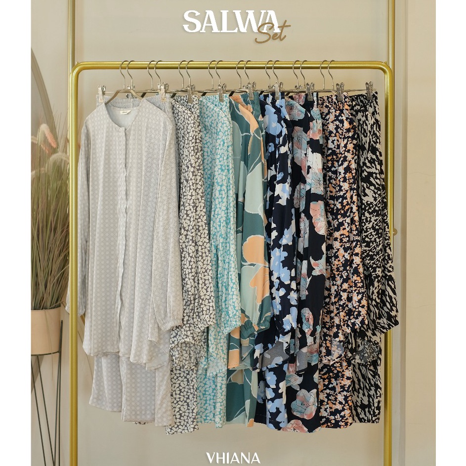 Beli Dong Salwa Set by Vhiana  Setelan lengan panjang  One set rayon Premium