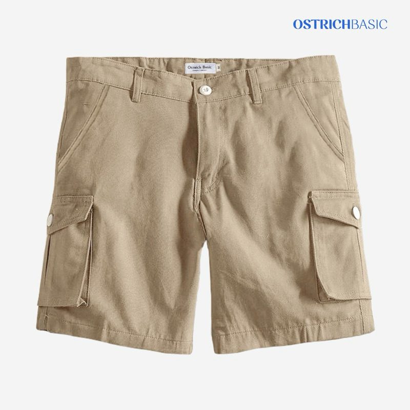 Ostrich Cargo Short Pants Khaki - Cargo Pendek