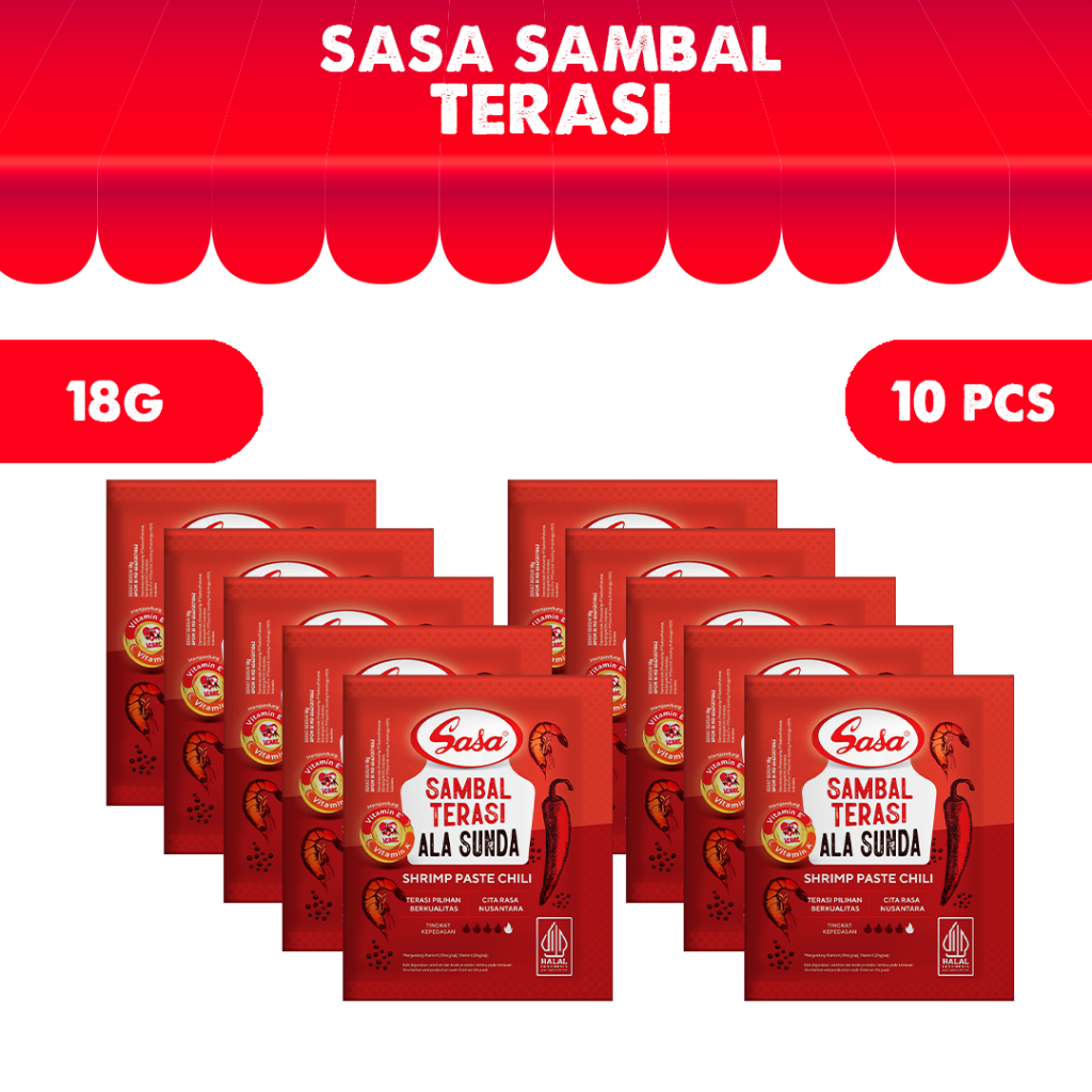 

Sasa Sambal Terasi Ala Sunda 18 gr - 10pcs