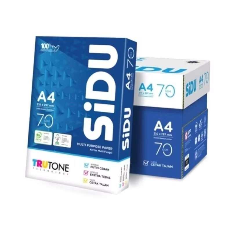 

kertas HVS SIDU A4 70 GR