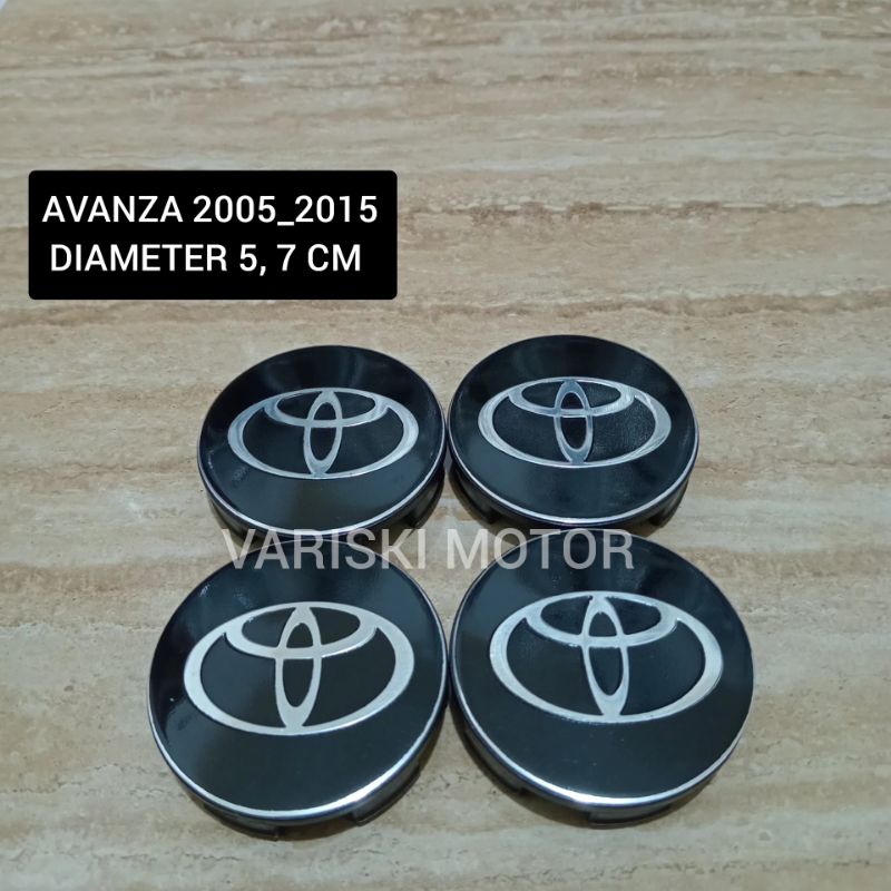 dop roda tutup velg Toyota Avanza 2005-2015 diameter 5,7 cm