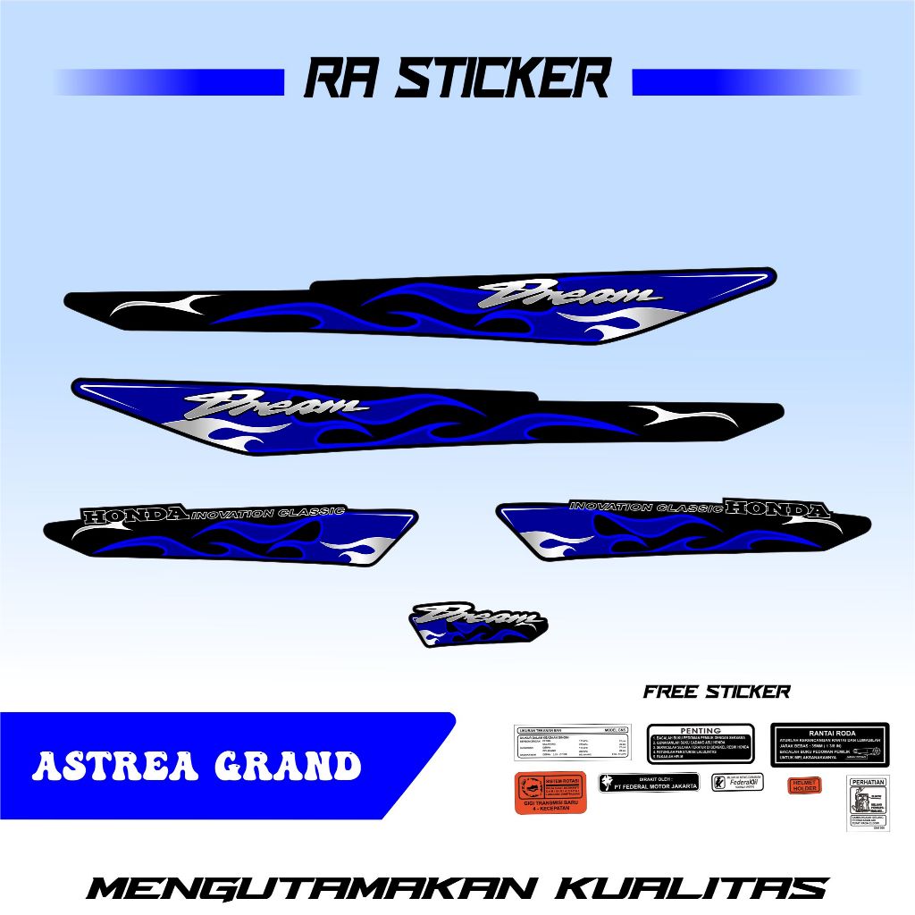 [COD] STRIPING ASTREA GRAND, STRIPING DREAM, ASTREA GRAND, STRIPING ASTREA TERBARU, STRIPING ASTREA 