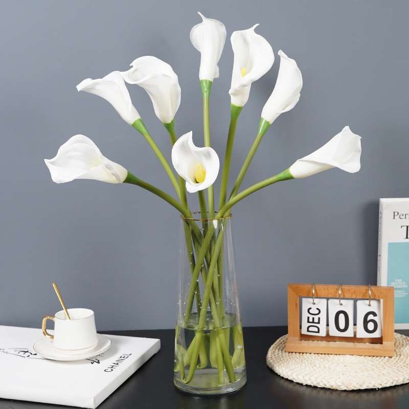 Calla Lily Latex Artificial Jumbo Bunga Hias Lili Premium Dekorasi Rumah Hiasan Pernikahan A5N04