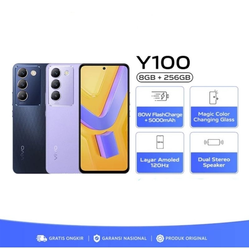 Vivo Y100 4G Ram8/256Gb Original & Bergaransi Resmi Vivo
