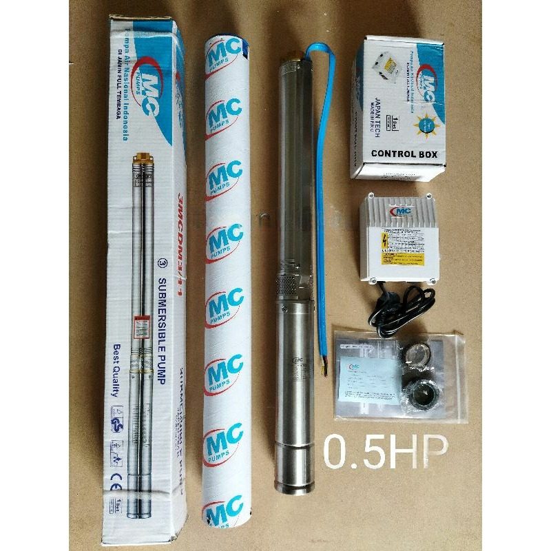 Pompa Air Satelit 3” MC Pump 1/2HP (0.5HP)  3MCDM3/11 kabel 1m