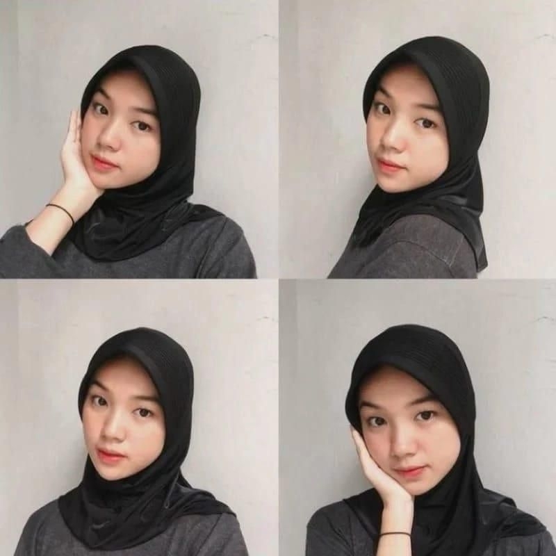 Hijab Sport Jersey Pet Tebal || Hijab Sport || Jilbab Sport || Bergo Sport Pet Tebal