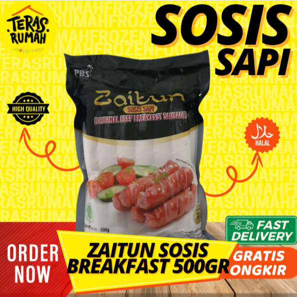 

ZAITUN - SOSIS SAPI BREAKFAST (SOSIS KECIL) 500gr