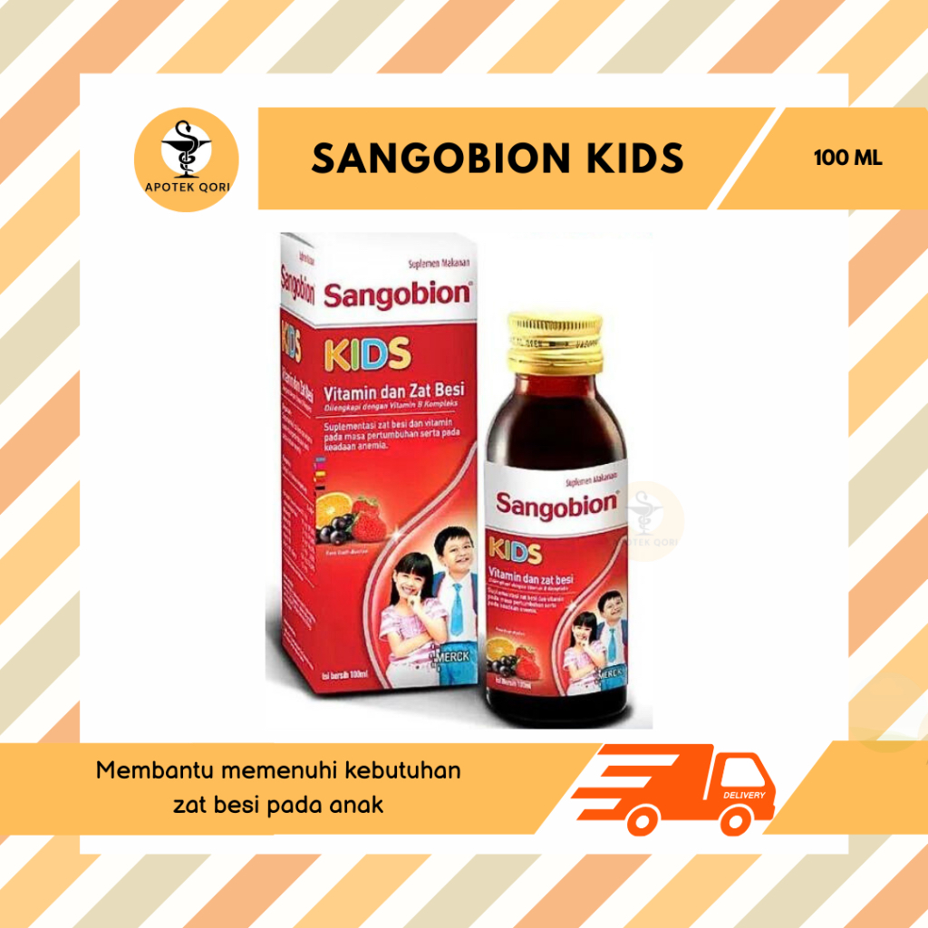 SANGOBION KIDS SIRUP 100 ML/SUPLEMEN ZAT BESI UNTUK ANAK