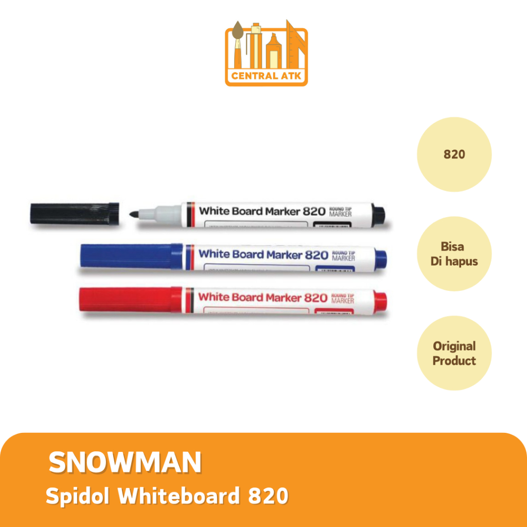 

SPIDOL PAPAN TULIS WHITEBOARD SNOWMAN 820