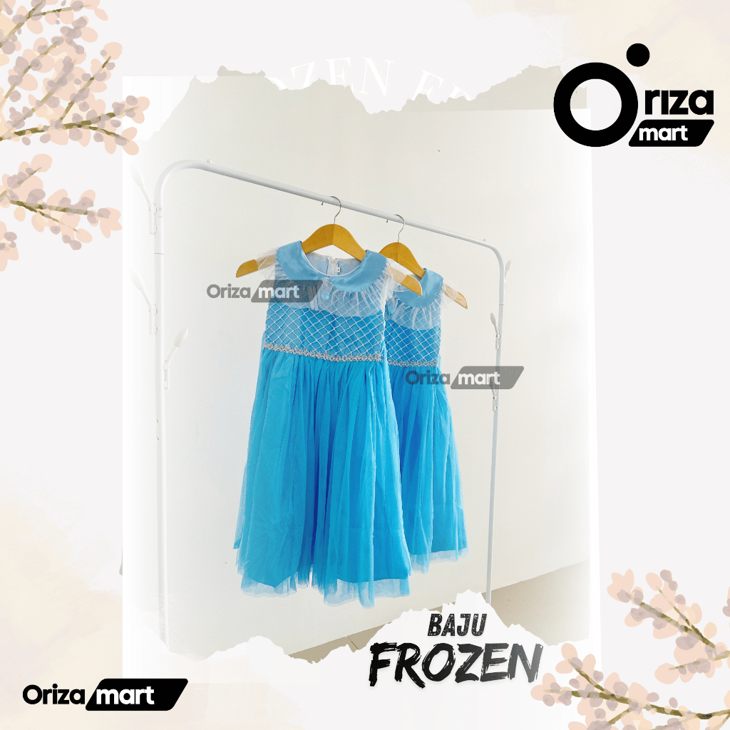 DRESS FROZEN / DRESS PESTA TEMA FROZEN / DRESS ANAK ANAK / FROZEN DRESS