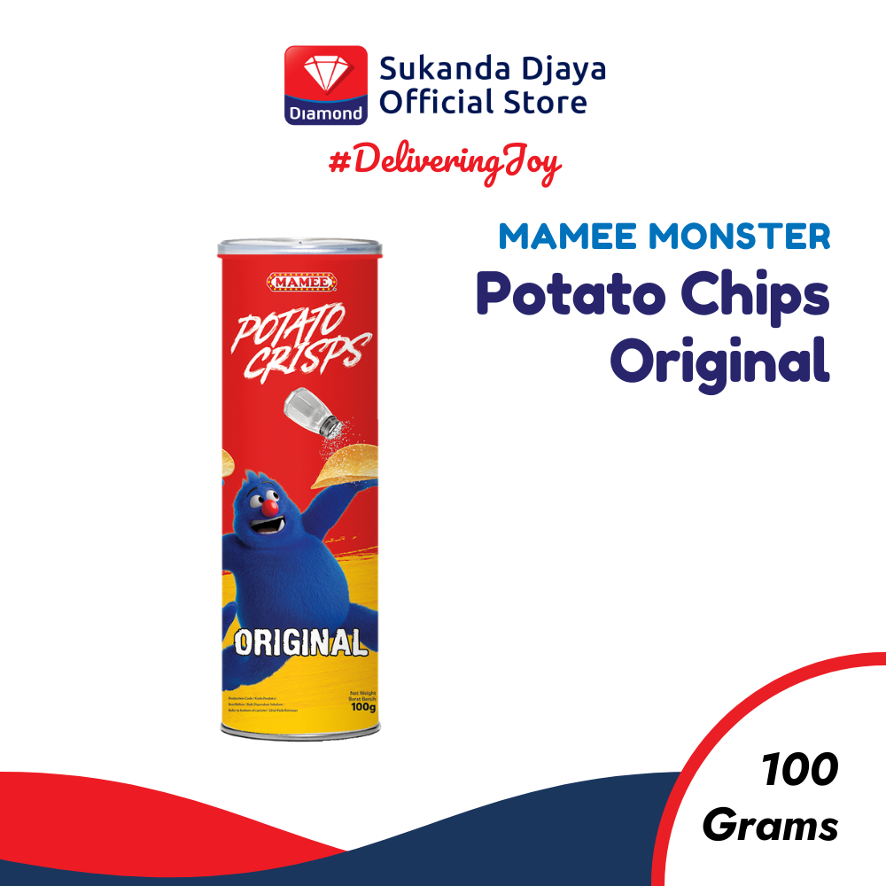 Mamee Monster Potato Chips Crisps Original 100 Gr