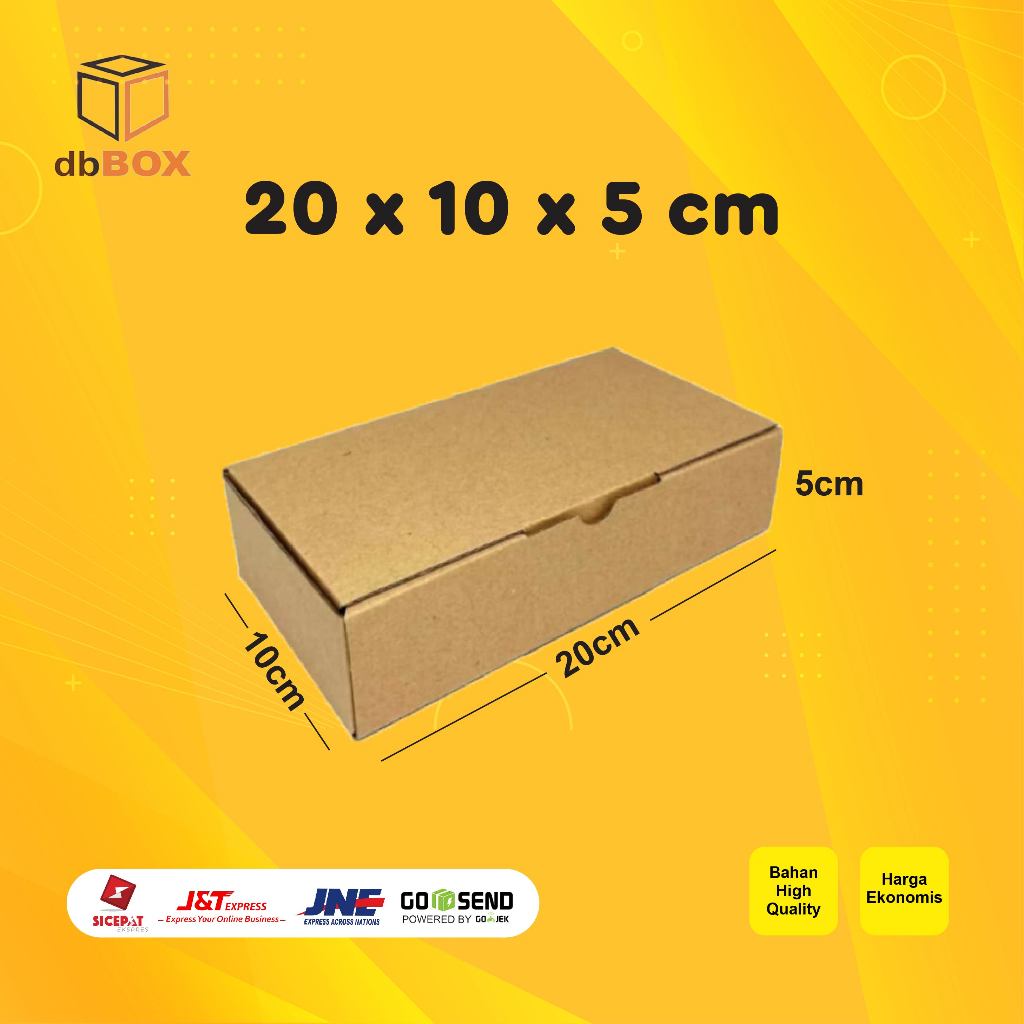 

Kardus 20x10x5 cm | Box Die Cut dan Easy Usage | Box Kue Tart & Snack