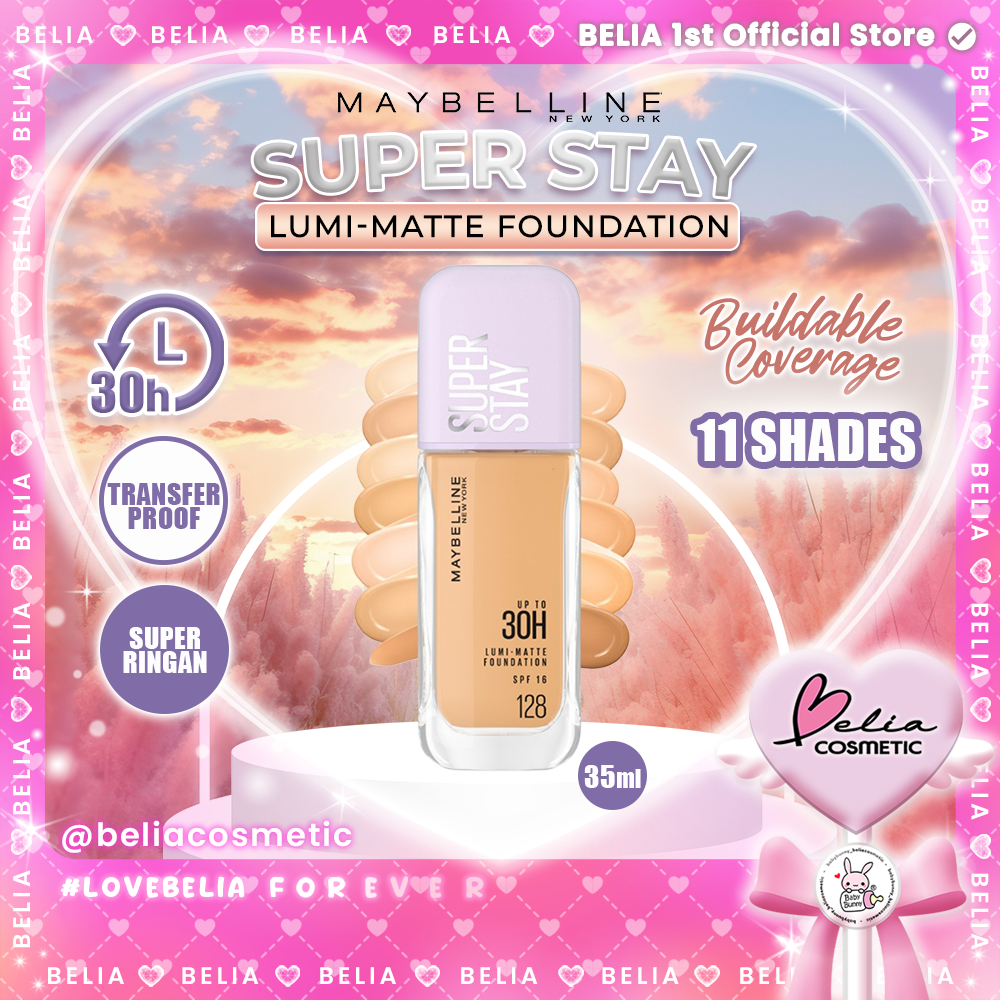 ❤ BELIA ❤ MAYBELLINE Superstay Lumi Matte Liquid Foundation 35 mL – Buildable coverage transferproof