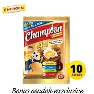 

Champion Energen - 1Renceng 10 Sachet@30gr- BONUS SENDOK CANTIK