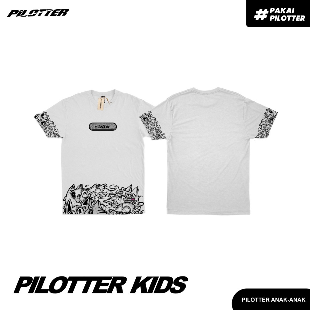 KAOS PILOTTER KIDS ORIGINAL FREE STIKER KAOS PILOTER