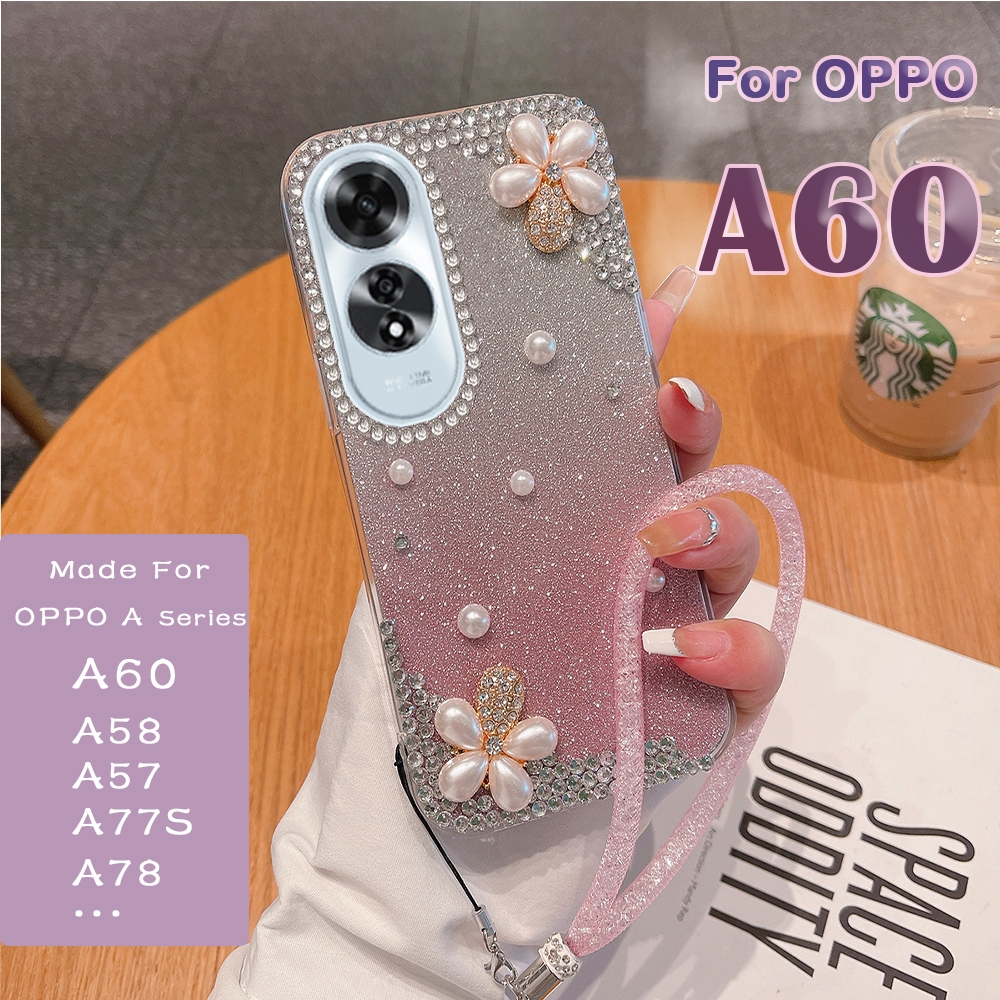 Case Oppo A60 Oppo 58 4G A79 A98 A78 5G A38 A18 A77S A57 2022 A54 4G A96 A76 A95 A17 A16 Casing Blin