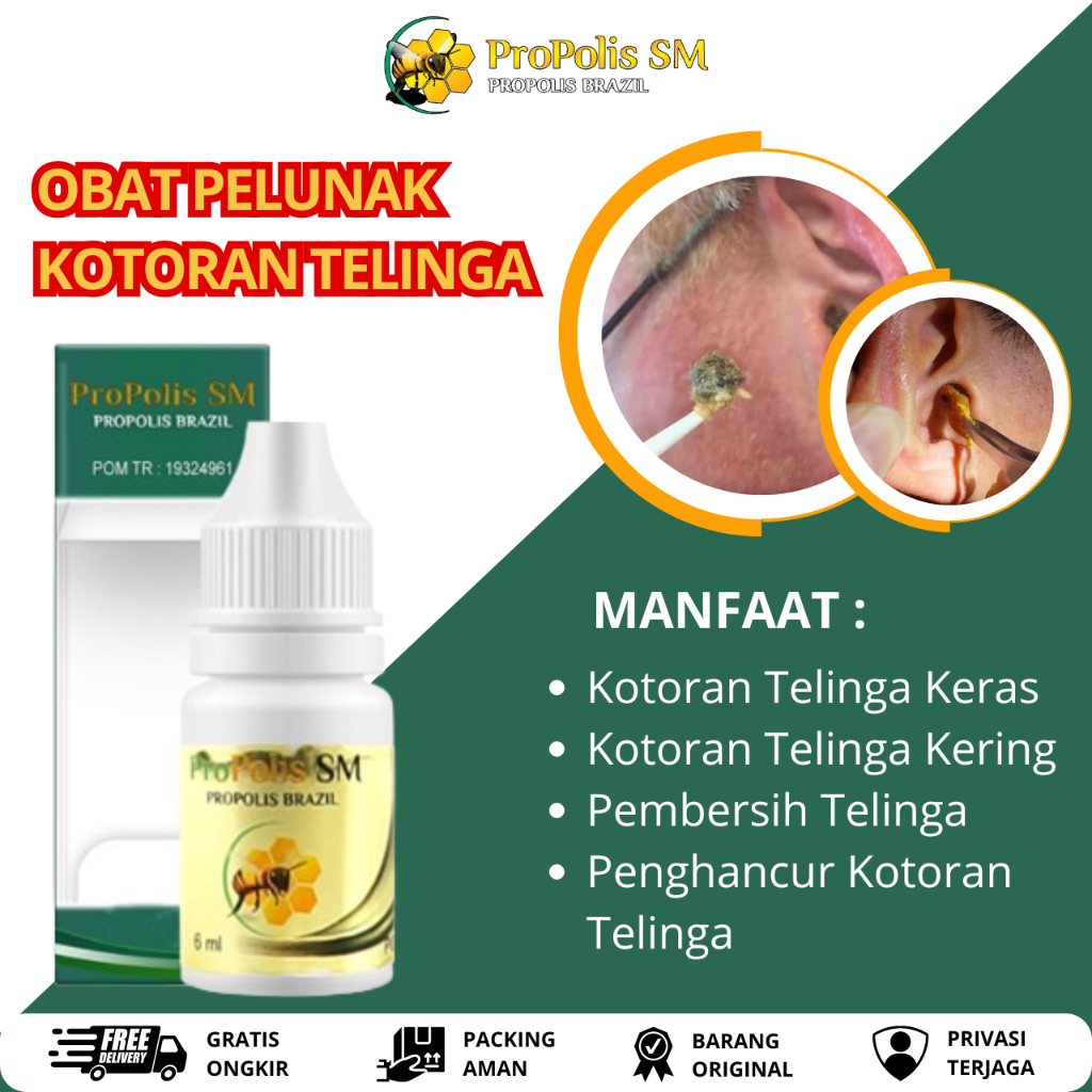 Obat Kotoran Telinga Keras, Obat Penghancur Kotoran Telinga, Obat Cairan Pembersih Telinga, Obat Tet