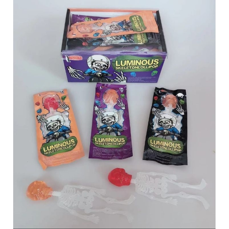 

Permen Cemilan Snack Tengkorak Luminous Lolipop Mainan Anak Murah (isi 30 pcs)