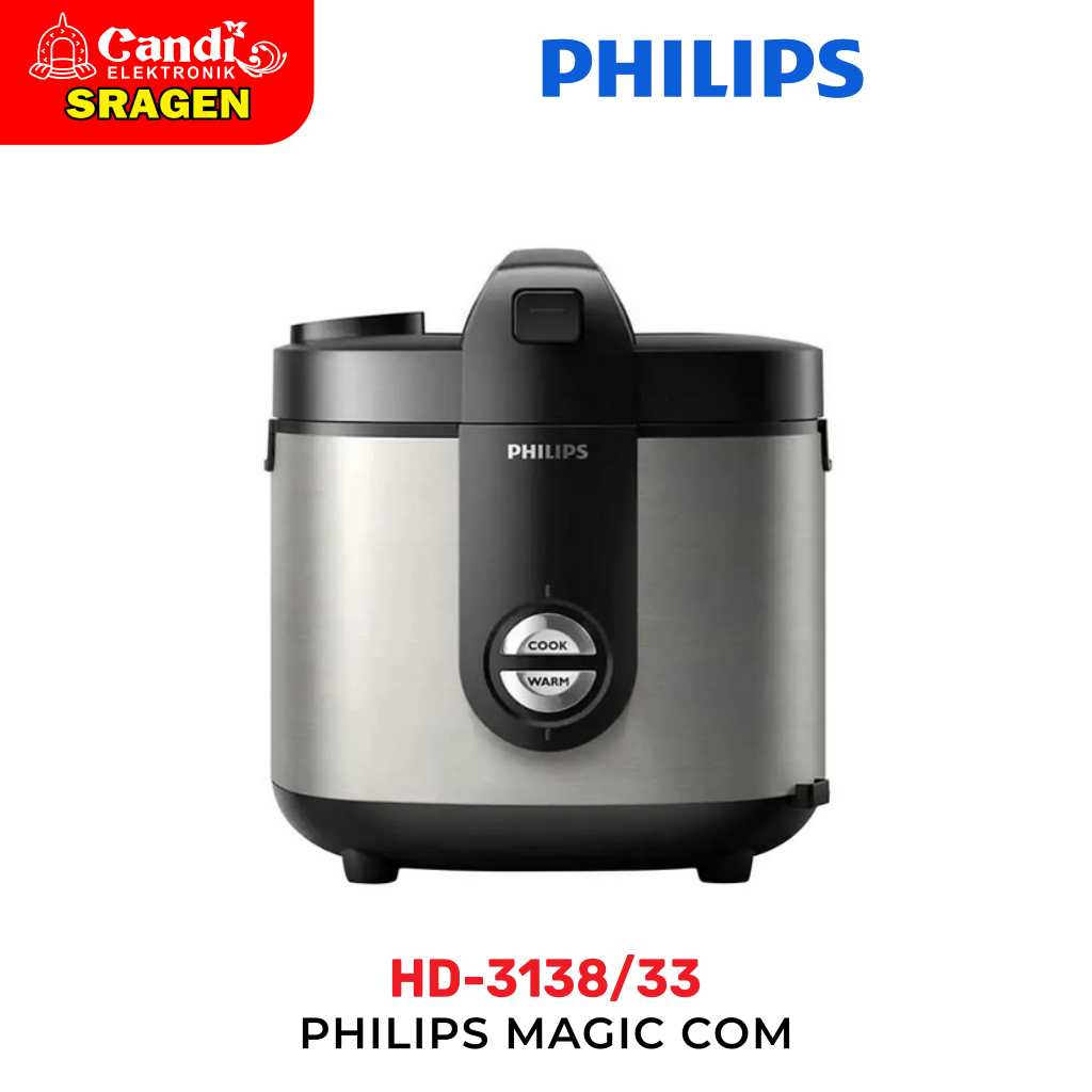 PHILIPS Magic Com 2 Liter Pemanas Smart 3D - HD-3138/33