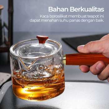 Heaventee.Id Td-Da One Two Cups Teko Pitcher Teh Chinese Tea Tahan Panas Api 500Ml Filter - Br-218