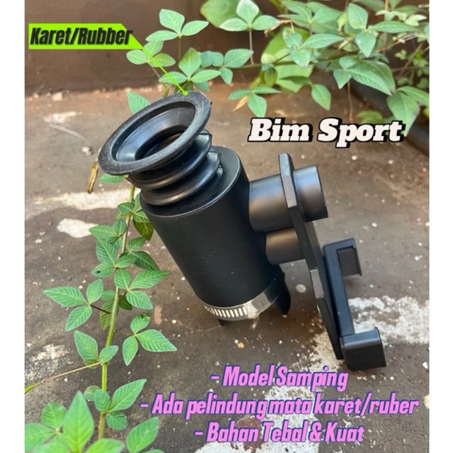 Monting kamera samping Hp ke teleskop - moncam