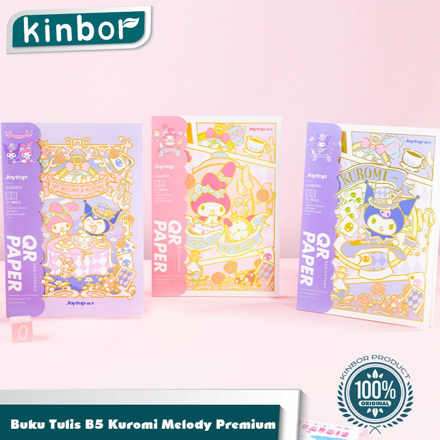 

36 Lembar Notebook B5 Kuromi/Buku Tulis Diary B5 Sanrio