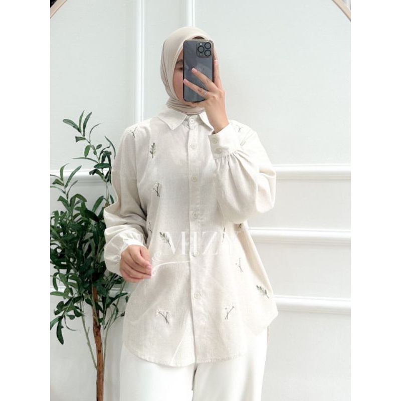 VIVI YOUA BASIC Trend hijabers terbaru baju cewek atasan formal look kemeja kerja pakaian wanita top