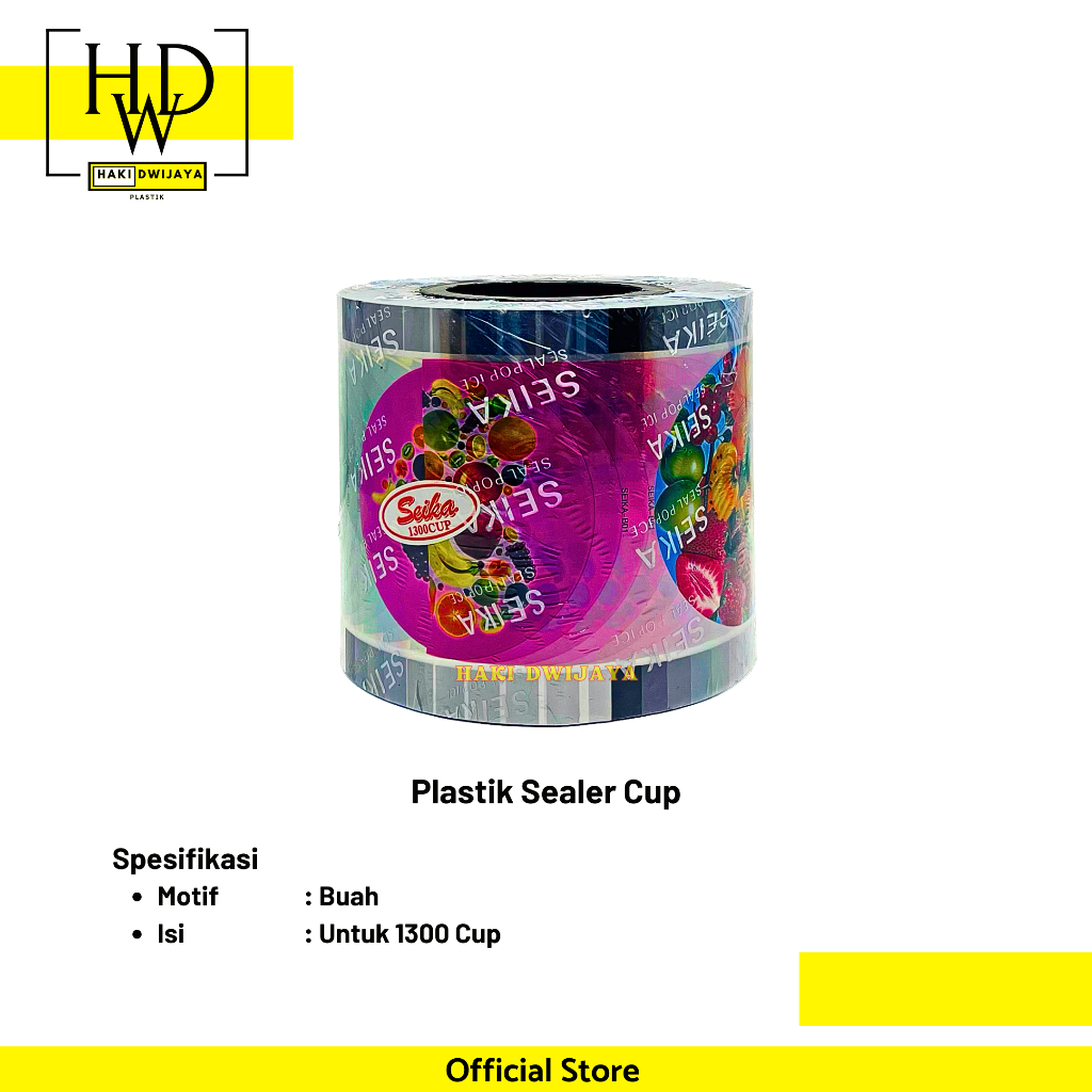 Lid Plastik Sealer Cup 1300 Buah - SEIKA