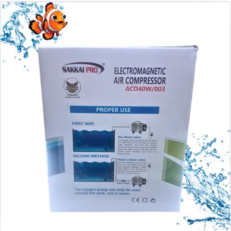SAKKAI PRO ACO 001 POMPA UDARA AIRPUMP ELECTRO MAGNETIC AIR COMPRESSOR