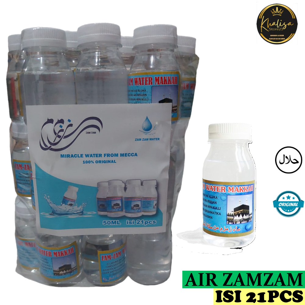 

Air zamzam sudah isi original isi 50pcs oleholeh haji umroh