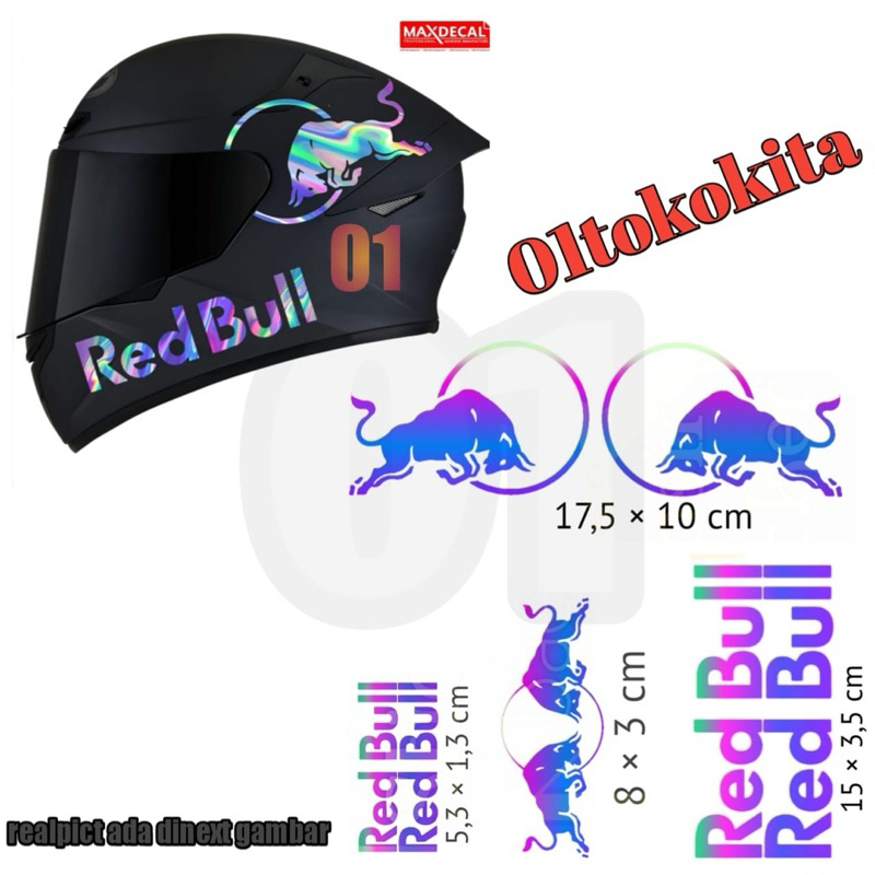 Sticker cutting helm full face helmet half face kekinian Stiker cuting motor helm berkualitas