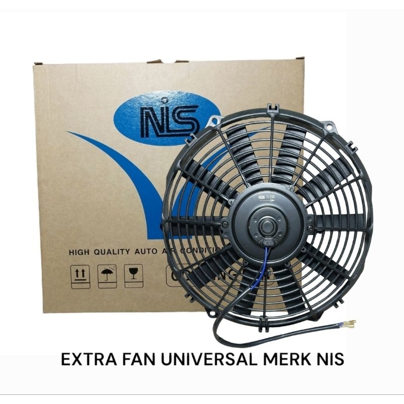 EXTRA FAN RANGKA BACO 12 INCH 12V 80 Watt MERK NIS ASLI KIPAS EXTRA FAN 12"