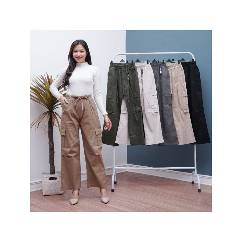 Kulot Panjang Katun Drill premium Wanita