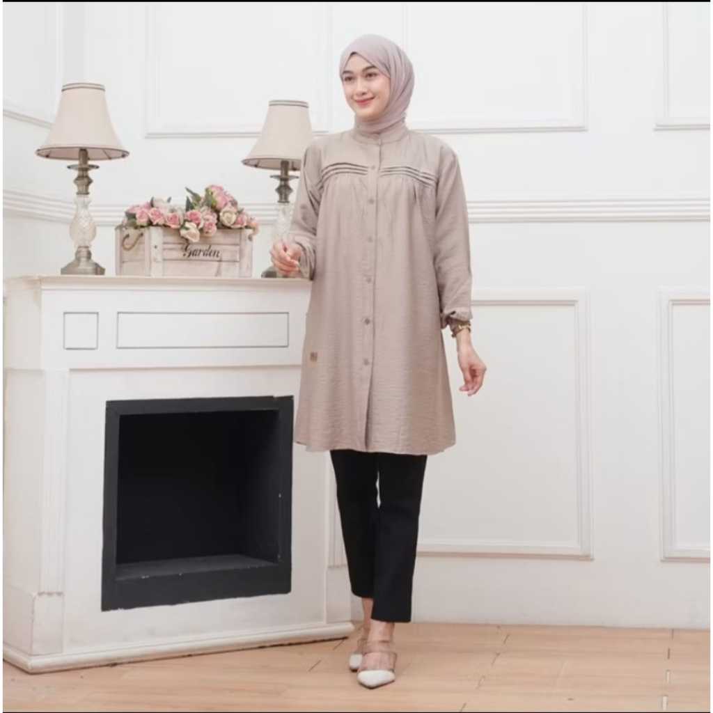Tunik Wanita Muslimah Dewasa Remaja Kondangan Bahan Adem Premium OOTD Rekomended Mewah Dewasa Elegan