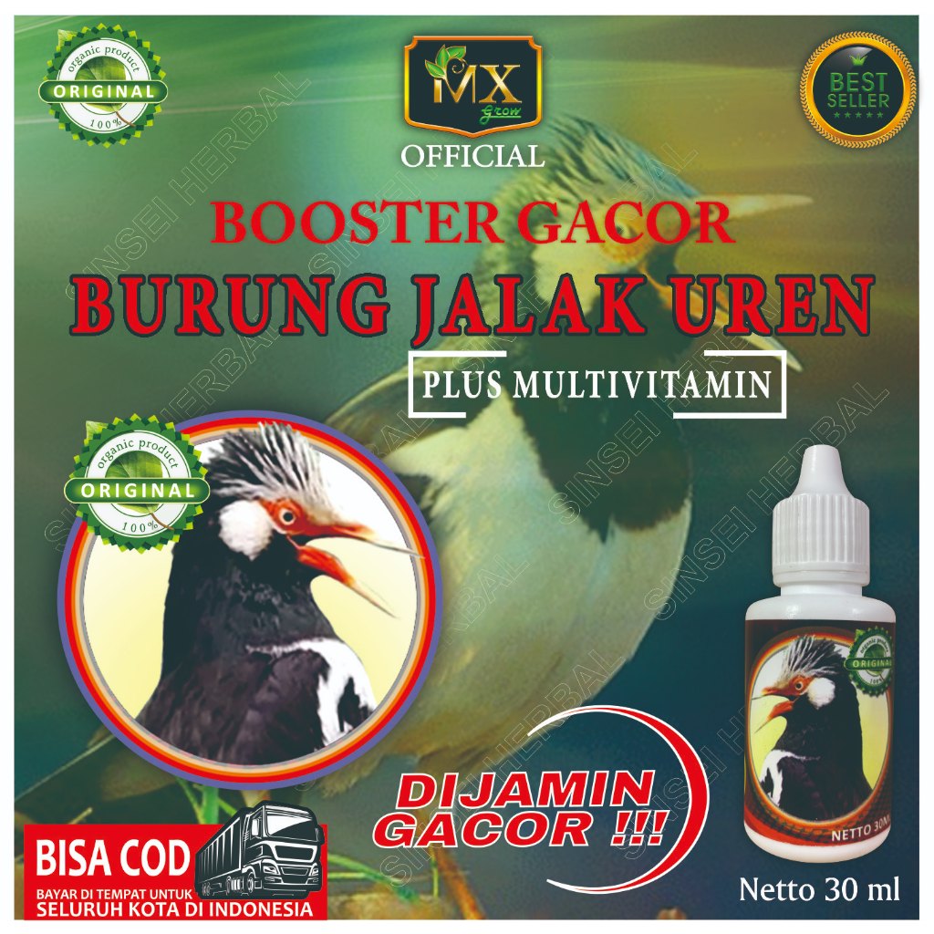 Booster Gacor Burung Jalak Uren / Multivitamin Burung Jalak Uren