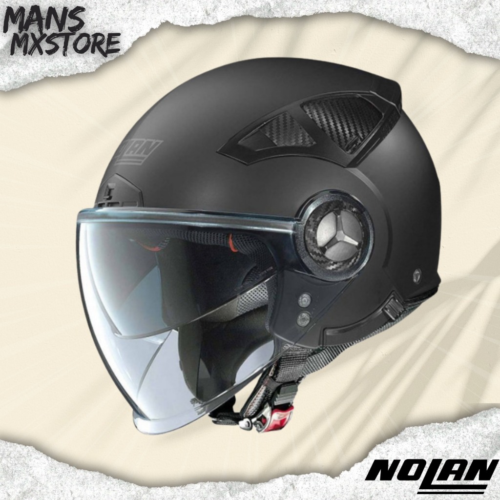 HELM NOLAN N33 EVO FLAT BLACK HELMET NOLAN HALF FACE