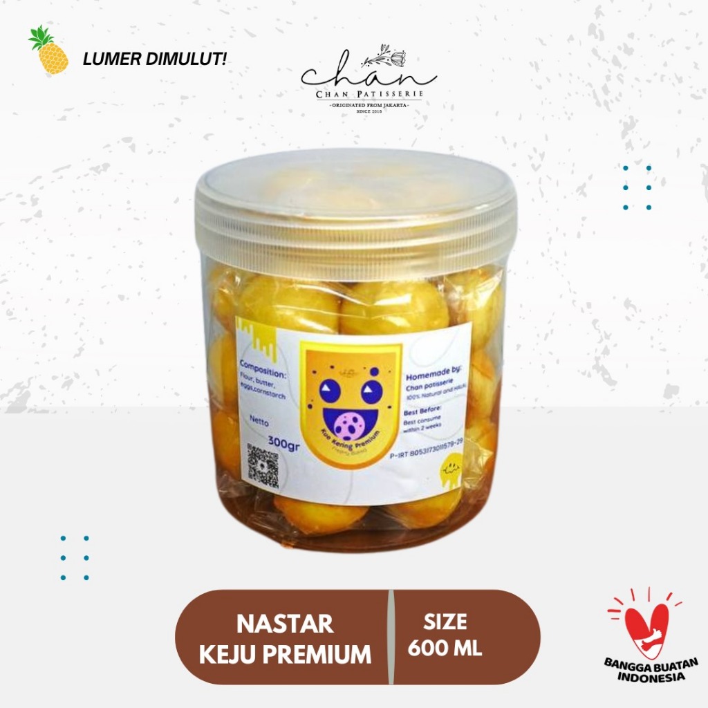 

RB Nastar Keju Wisjman Premium Chan Patisserie - Jar 300gr
