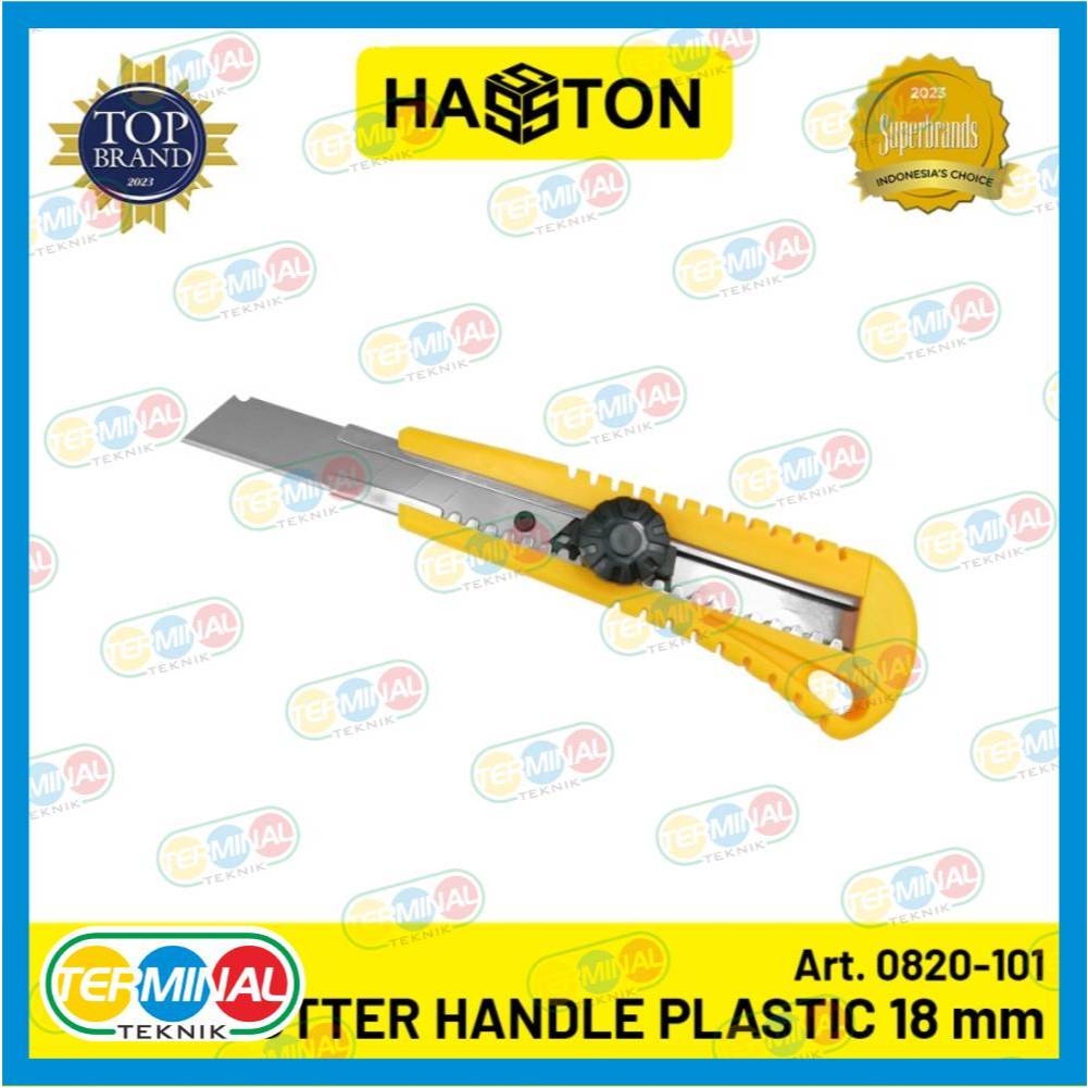

Hasston Pisau Cutter Handle Plastik 18mm / Cutter Knife (0820-101)